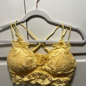 Yellow Lace Bralette